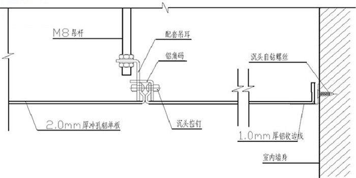 鋁單板幕墻節(jié)點圖